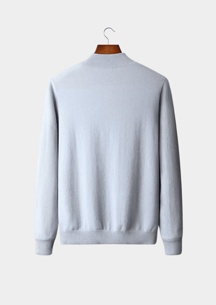 WOOL ZIP CARDIGAN